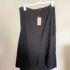 Black Tie Mini Skirt